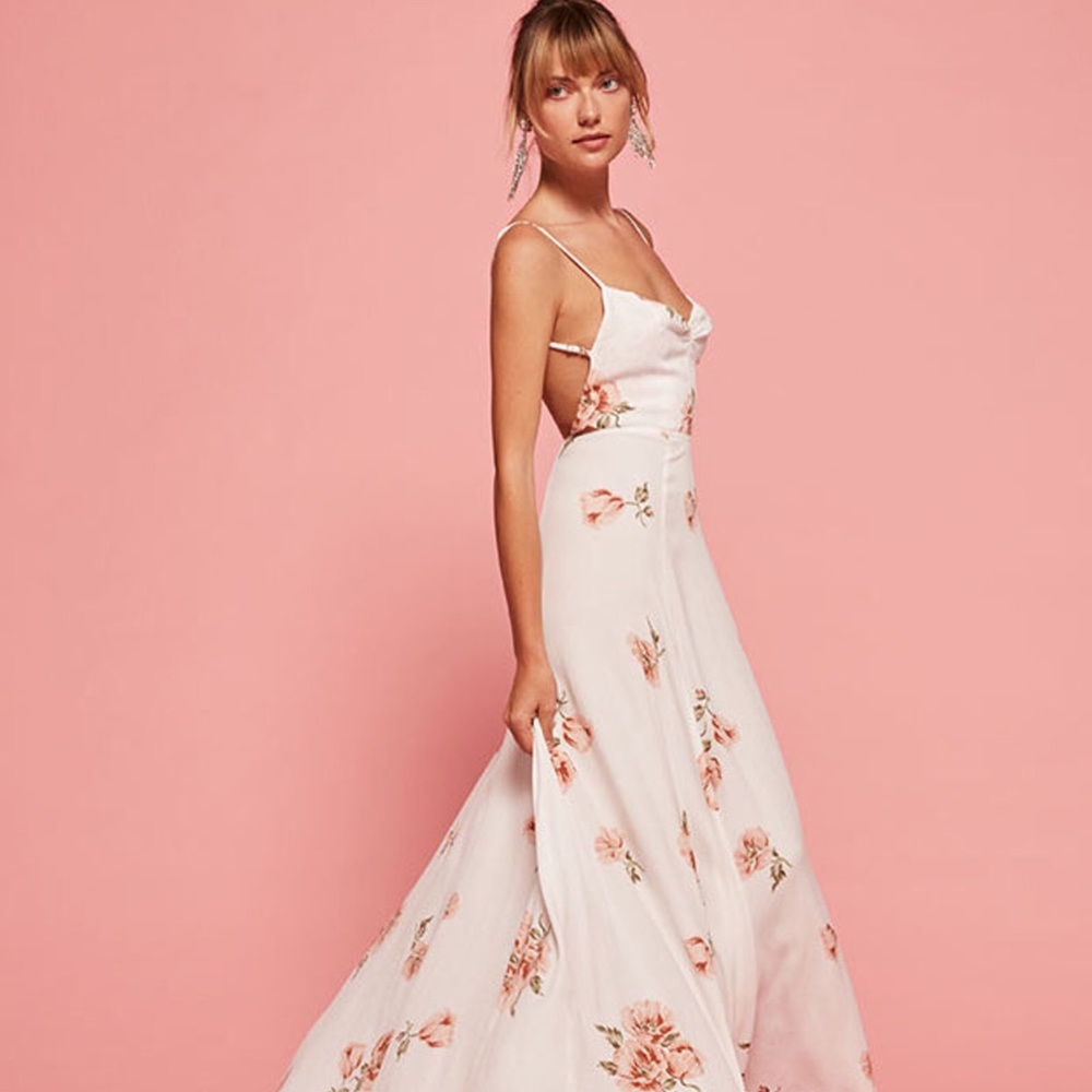 Reformation Thistle Dress in Henrietta